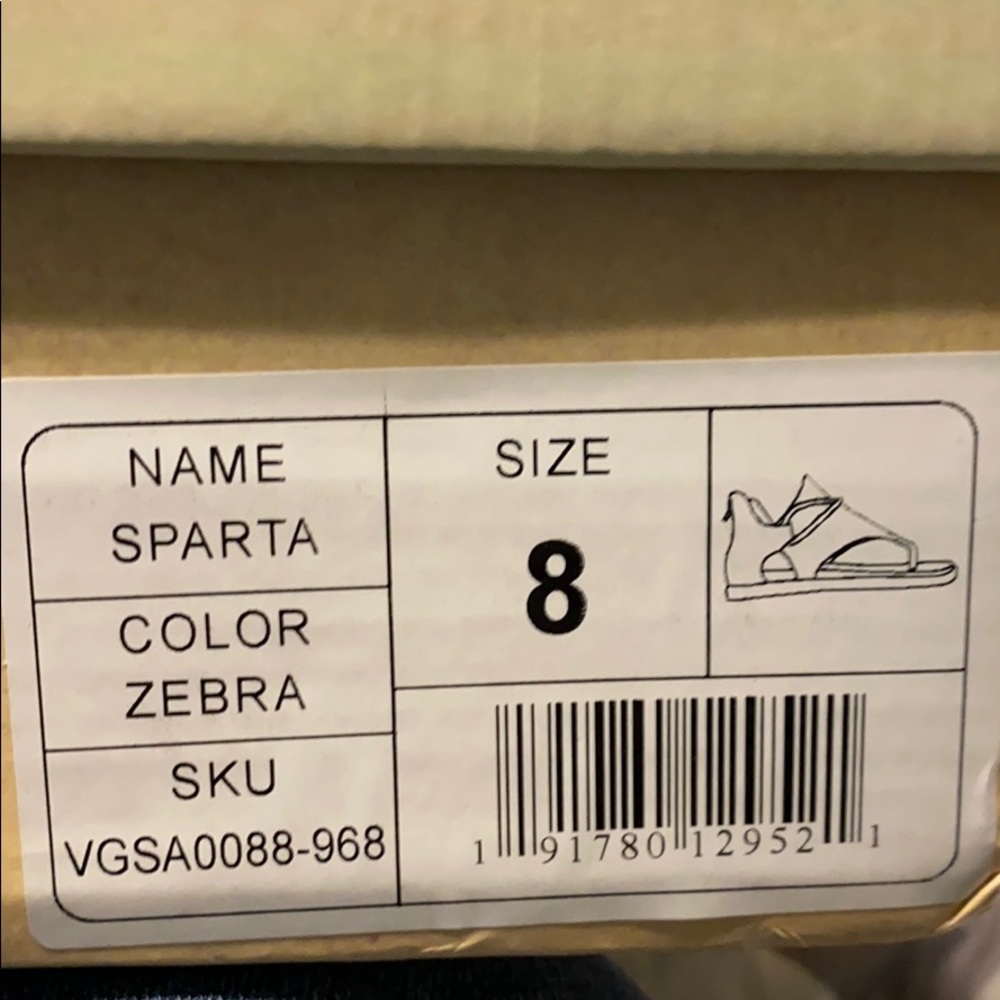 Very G Sparta Zebra Sandal - Picture 6 of 6